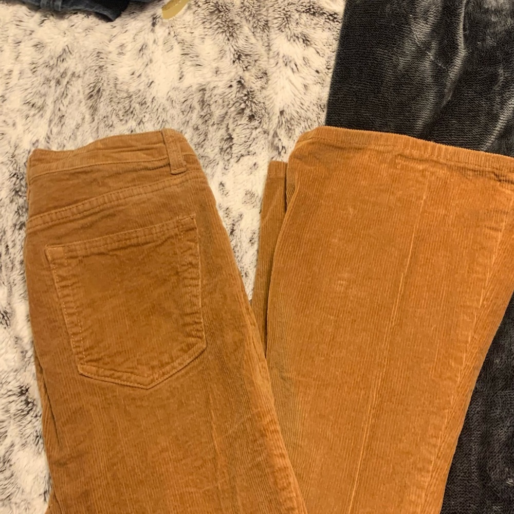 Shein yellow flares size small